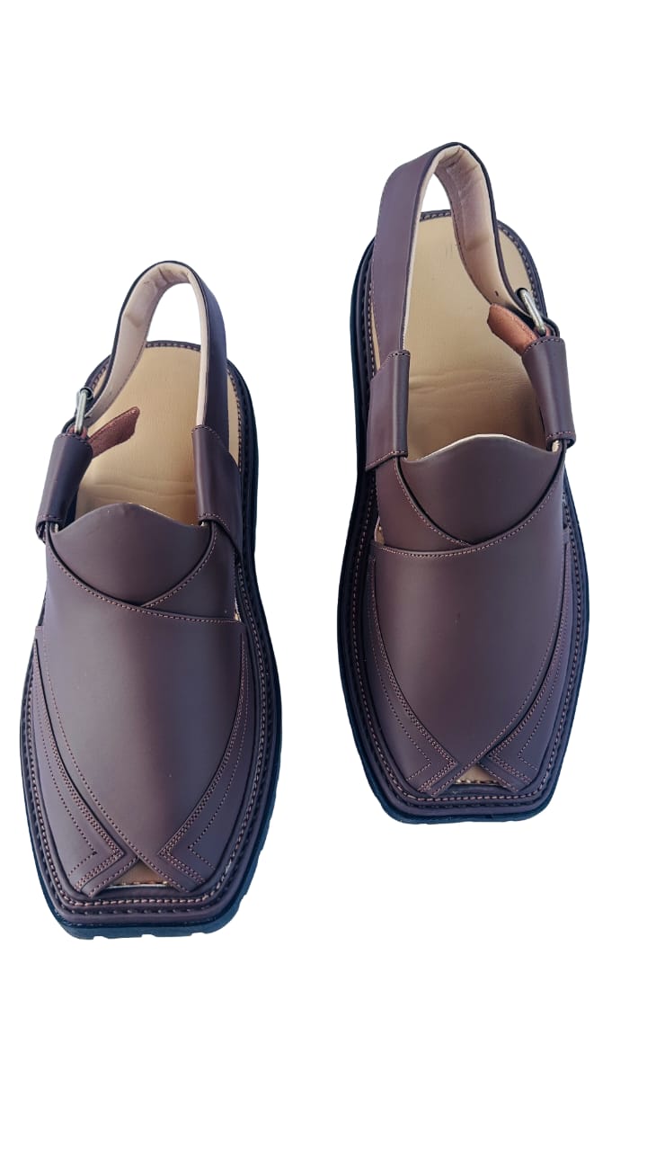 Vibrant Soul Peshawari Chappal Maroon