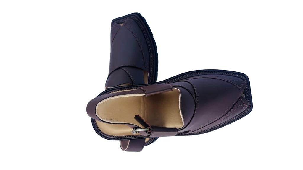 Vibrant Soul Peshawari Chappal Maroon