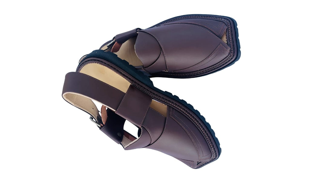 Vibrant Soul Peshawari Chappal Maroon