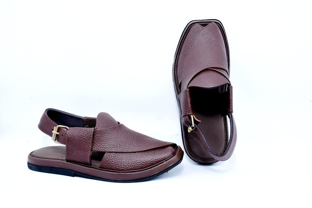 Dooted Medium Smart Zalmi Peshawari Chappal Maroon