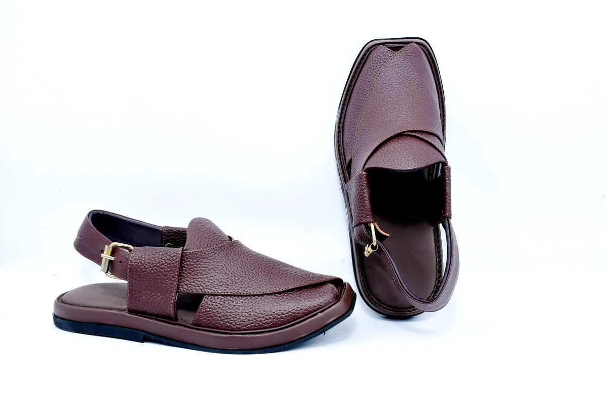 Dooted Medium Smart Zalmi Peshawari Chappal Maroon