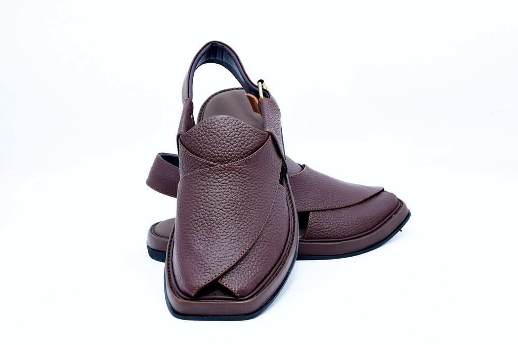Dooted Medium Smart Zalmi Peshawari Chappal Maroon