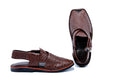 Heritage Brown Leather Peshawari Chappal