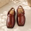 Royal Chestnut™ Premium Leather Peshawari Chappal