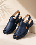 Royale Navy™ Premium Leather Peshawari Chappal